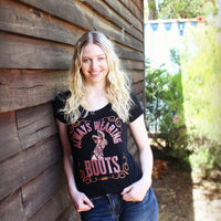 Women’s Kader T Shirt - Always Wearing Boots - Black