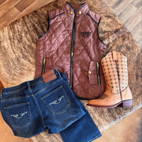 Women's Brown Vest Soft - Soft Shell