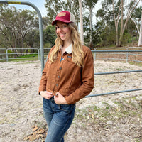 Women's Brown Denim Jacket