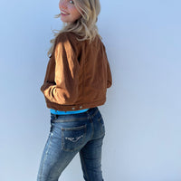 Women's Brown Denim Jacket