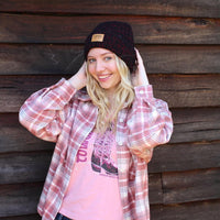 PRE-ORDER** Women’s Pink Flannel Baggy Fit