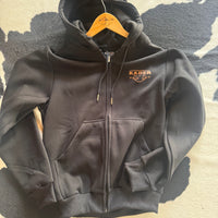 Kader Zip Up Horse Hoodie - Black