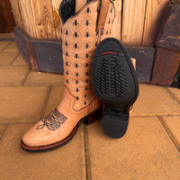 Women's Tan Karijini, Round Toe, Rubber Sole