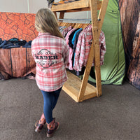 Girls/Youth Pink Flannel Shirt