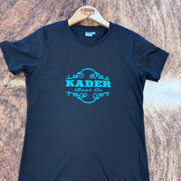 Women’s Kader T Shirt, Turquoise Logo