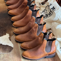 Men's Big Smoke Rustic Tan Ankle Boots, Rubber Sole