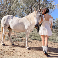 Women's Black and White Karijini, Round Toe