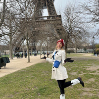 Women's Black and White Karijini, Round Toe