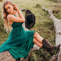 Women's Yaraka Boots, Square Toe, Rubber Sole