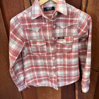 Girls/Youth Pink Flannel Shirt