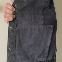Men's Faded Black Denim Jacket