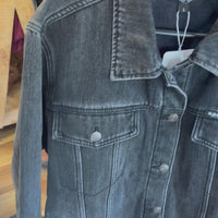 Men's Faded Black Denim Jacket