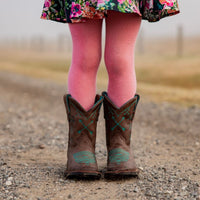 Children's Turquoise Arrow Boots - Kader Boot Co