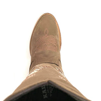 Kookaburra Light Brown, Rubber Sole Round Toe - Kader Boot Co