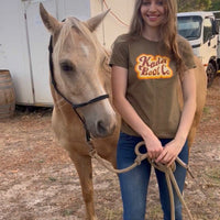 Women’s Kader Retro Army Green T-shirt - Kader Boot Co