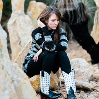 Women's Karijini with patterned Square Toe - Kader Boot Co