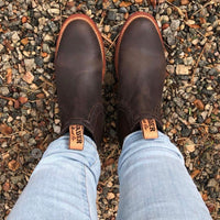 Women’s Lucky Ankle Boots with toe stitching - Kader Boot Co