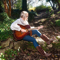 Women's Pink Arrow, Round Toe, Suede Shaft - Kader Boot Co