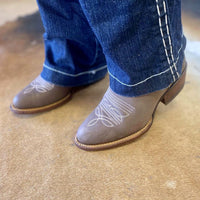 Women's Pink Arrow, Round Toe, Suede Shaft - Kader Boot Co