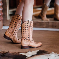 Women's Tan Karijini, Round Toe - Kader Boot Co