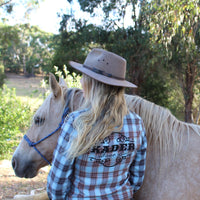 **PRE ORDER** Women's Kader Western Shirt - Blue Plaid