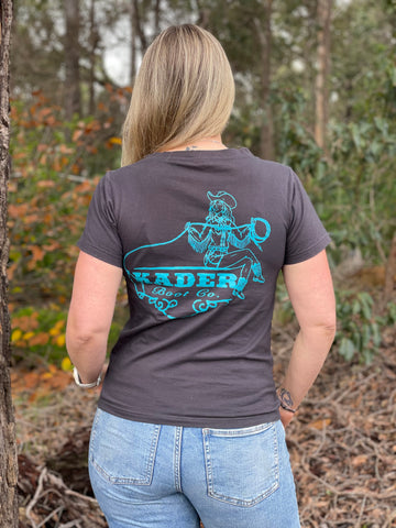 Women’s Turquoise Cowgirl Kader T Shirt