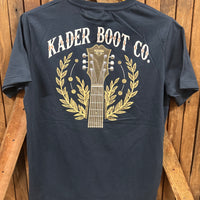 Men's Kader Guitar Hat Tshirt - Navy