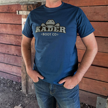Men's Kader Hat Logo T-shirt Blue