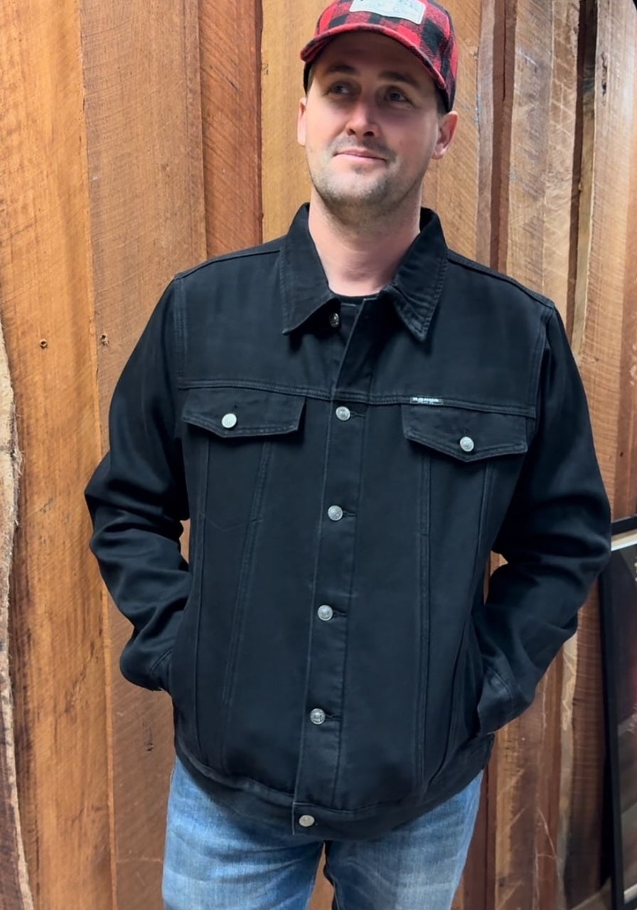 Men's Black Denim Jacket