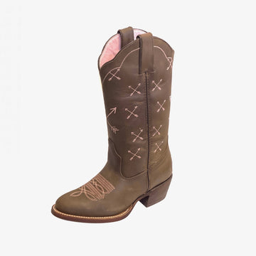 Pale Pink Arrow, Round Toe - Kader Boot Co