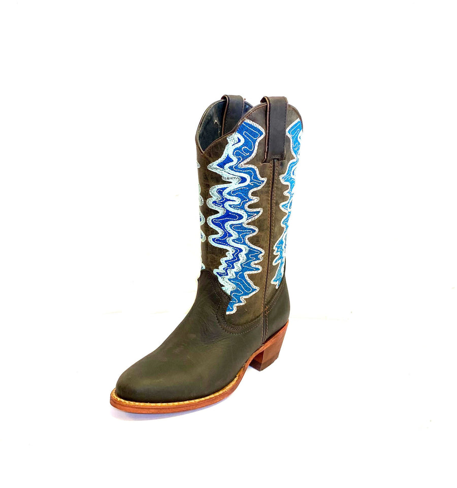 Women's Noctiluca Boots, Glow in the dark, Round Toe - Kader Boot Co